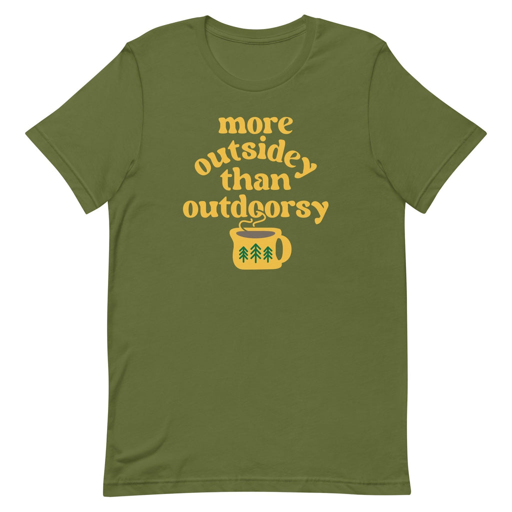 More Outsidey Than Outdoorsy Men's Signature Tee Hoodie, Sweatshirt | PureTeeCo.com (Image 1)