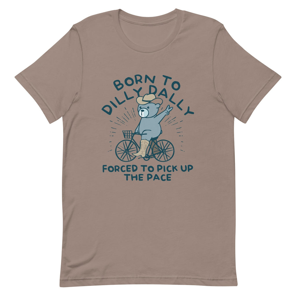 Born To Dilly Dally Forced To Pick Up The Pace Men's Signature Tee Hoodie, Sweatshirt | PureTeeCo.com (Image 3)