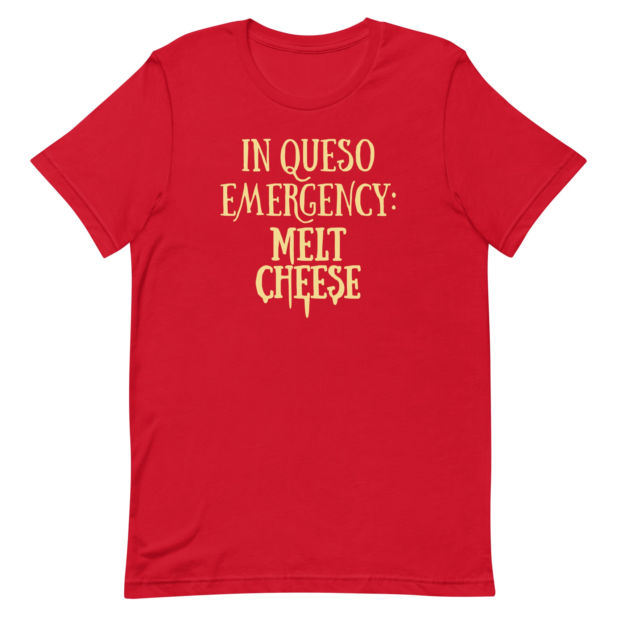 In Queso Emergency: Melt Cheese Men's Signature Tee Hoodie, Sweatshirt | PureTeeCo.com (Image 1)
