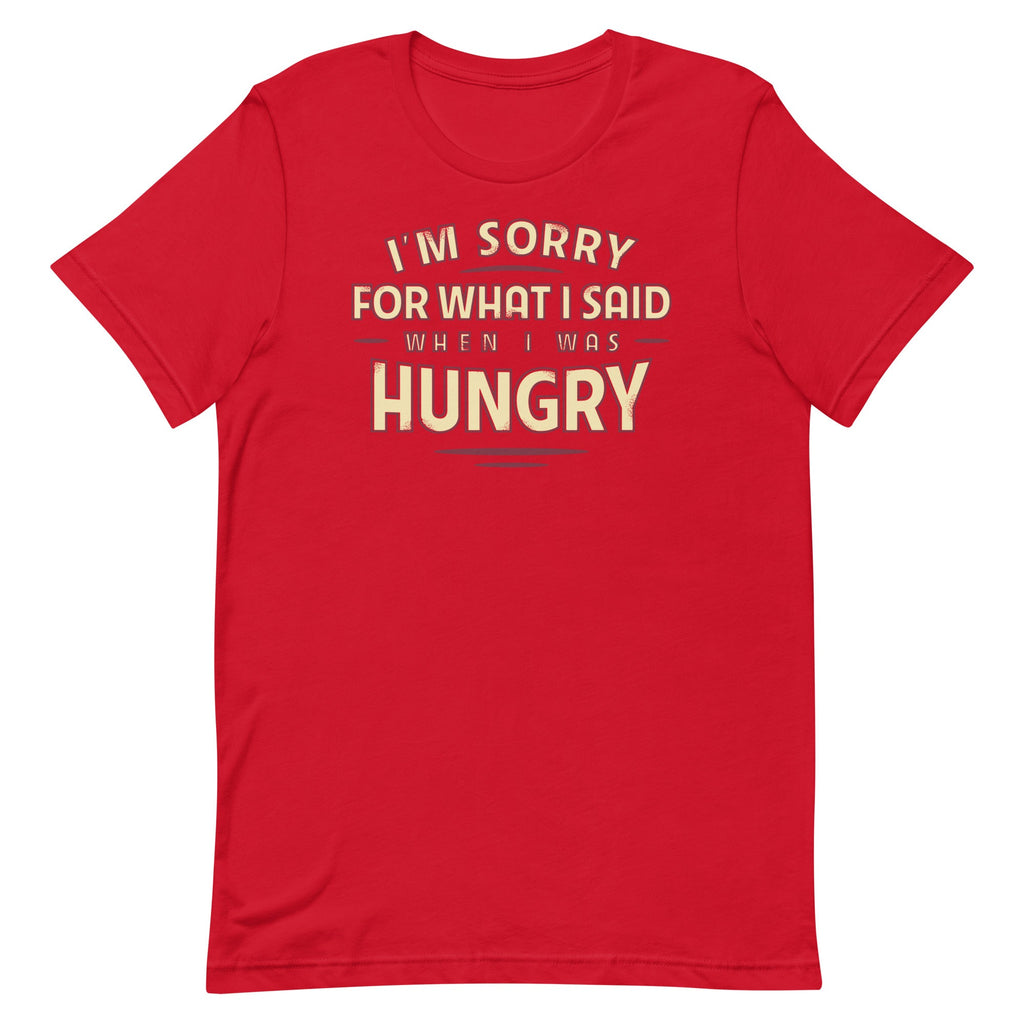 What I Said When I Was Hungry Men's Signature Tee Hoodie, Sweatshirt | PureTeeCo.com (Image 1)