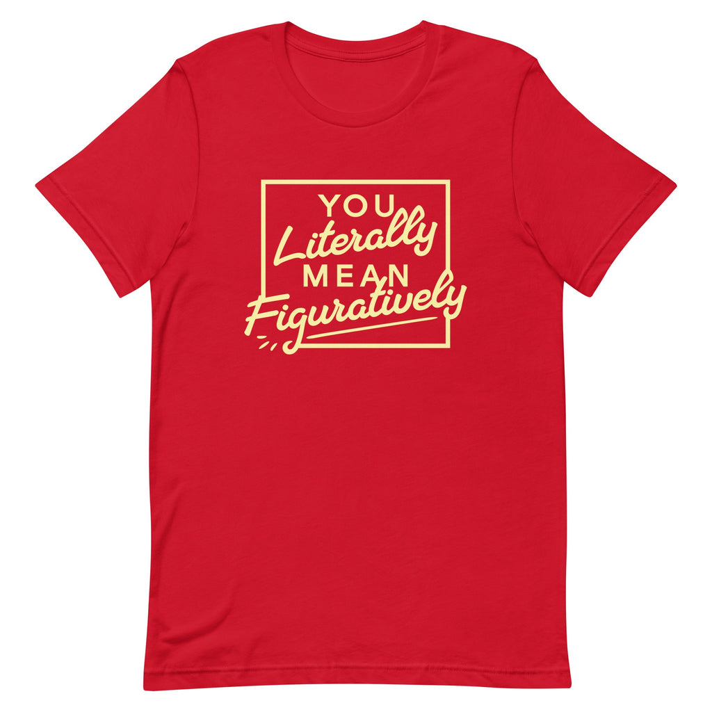 You Literally Mean Figuratively Men's Signature Tee Hoodie, Sweatshirt | PureTeeCo.com (Image 3)