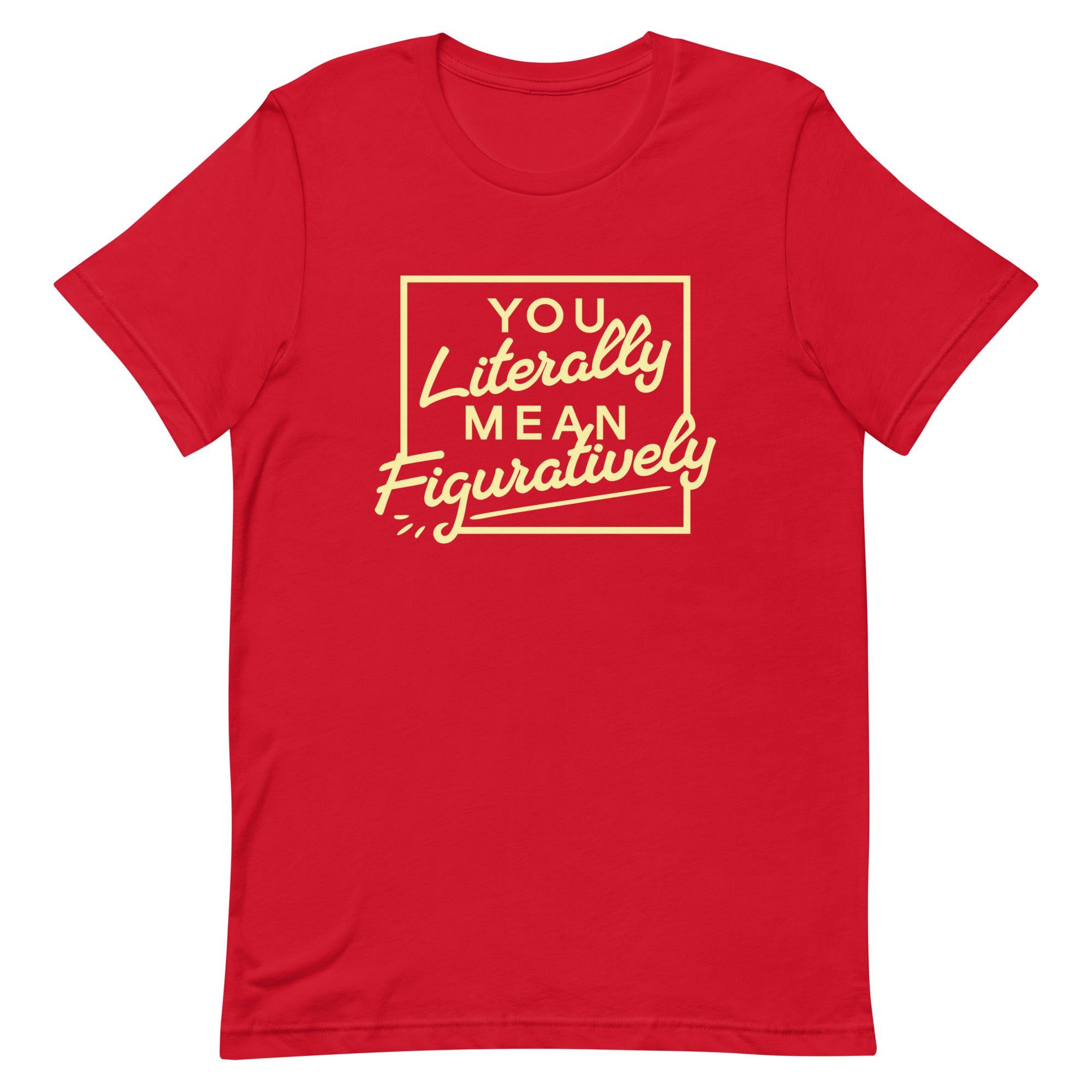 You Literally Mean Figuratively Men's Signature Tee Hoodie, Sweatshirt | PureTeeCo.com (Image 3)