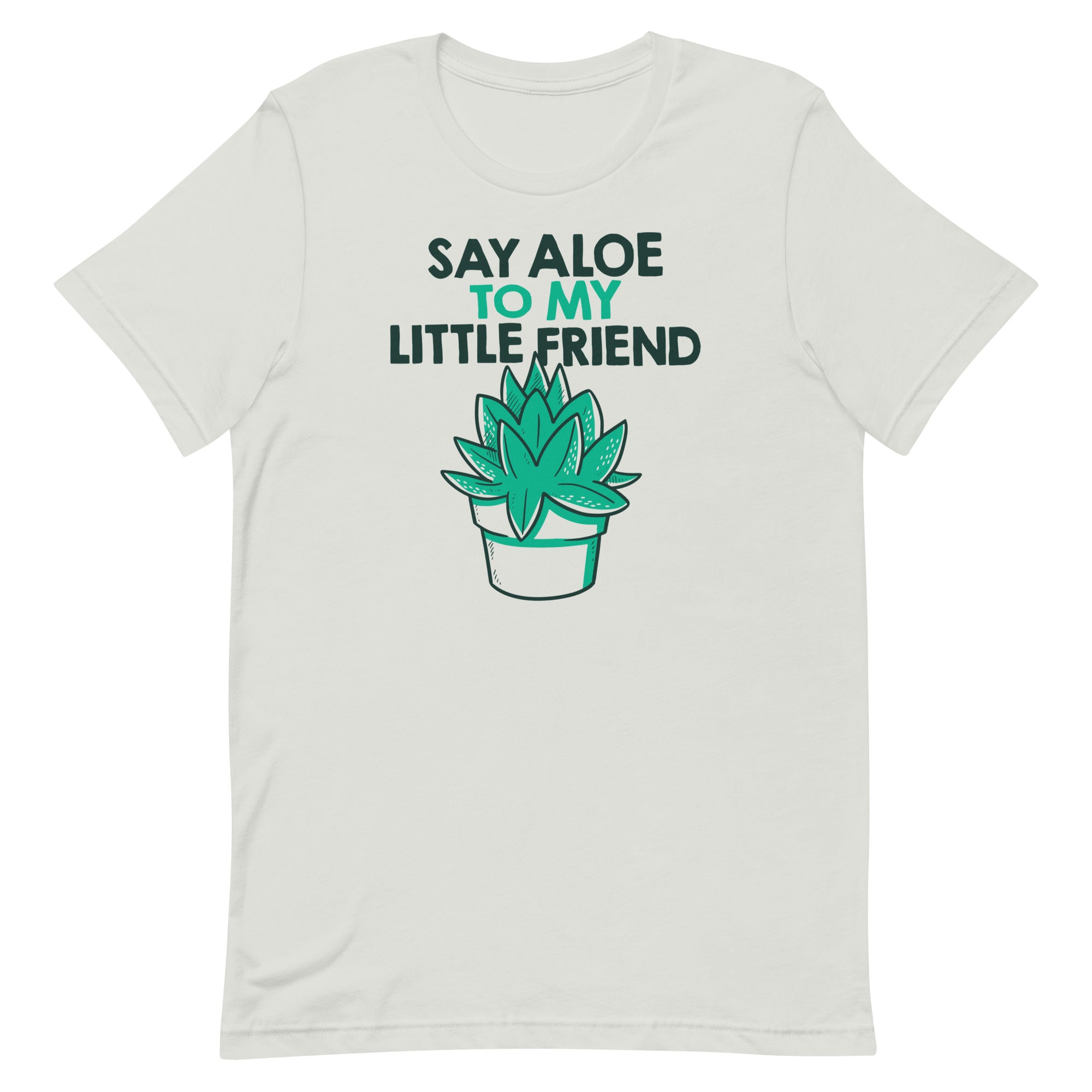 Say Aloe To My Little Friend Men's Signature Tee Hoodie, Sweatshirt | PureTeeCo.com (Image 1)
