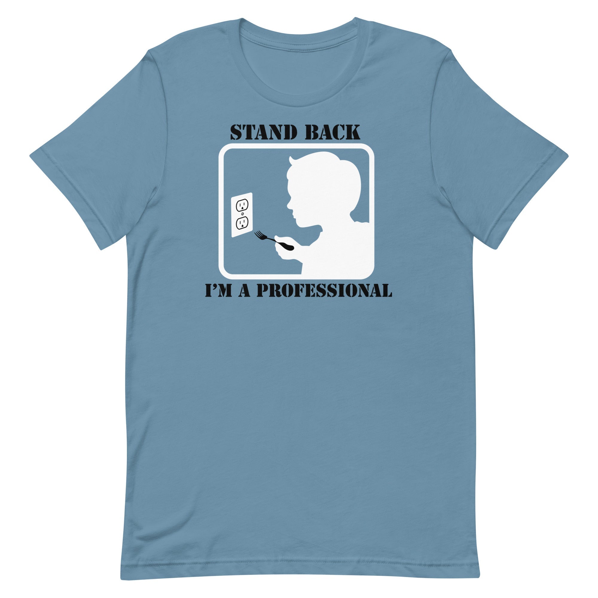 Stand Back, I'm A Professional Men's Signature Tee Hoodie, Sweatshirt | PureTeeCo.com (Image 4)