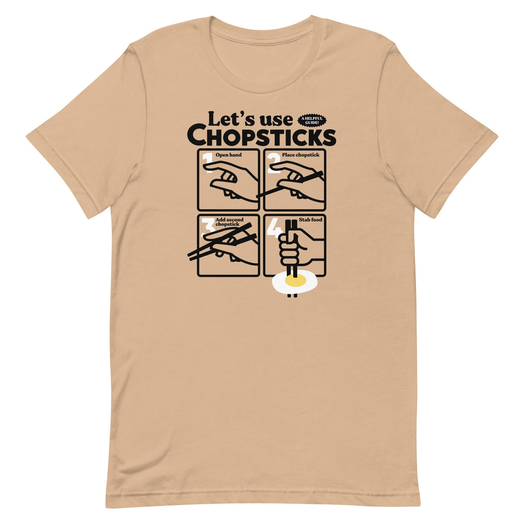Let's Use Chopsticks Men's Signature Tee Hoodie, Sweatshirt | PureTeeCo.com (Image 3)