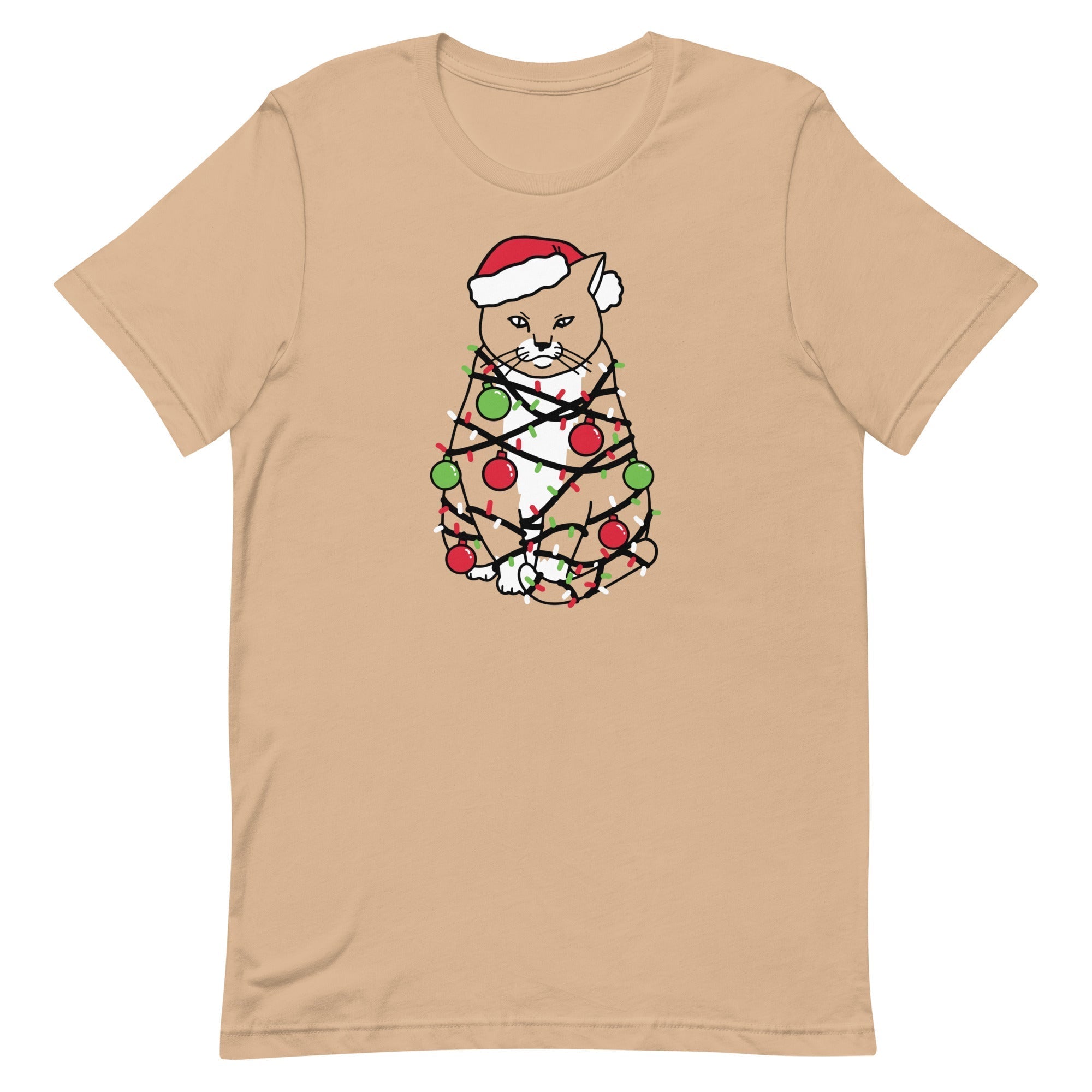 Meowy Christmas Men's Signature Tee Hoodie, Sweatshirt | PureTeeCo.com (Image 4)