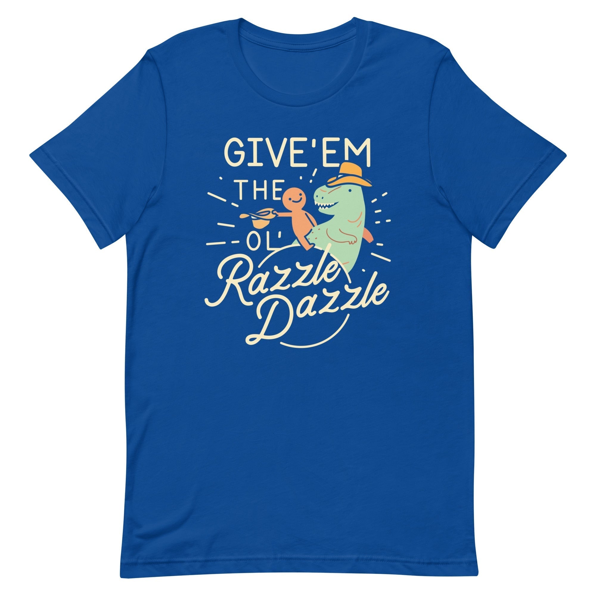Give'em The Ol' Razzle Dazzle Men's Signature Tee Hoodie, Sweatshirt | PureTeeCo.com (Image 4)