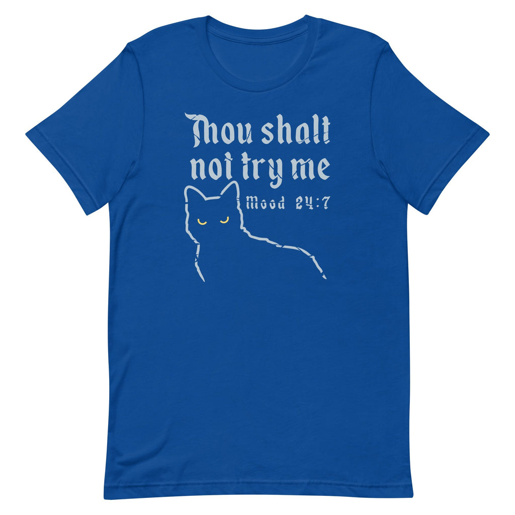 Thou Shalt Not Try Me Men's Signature Tee Hoodie, Sweatshirt | PureTeeCo.com (Image 4)