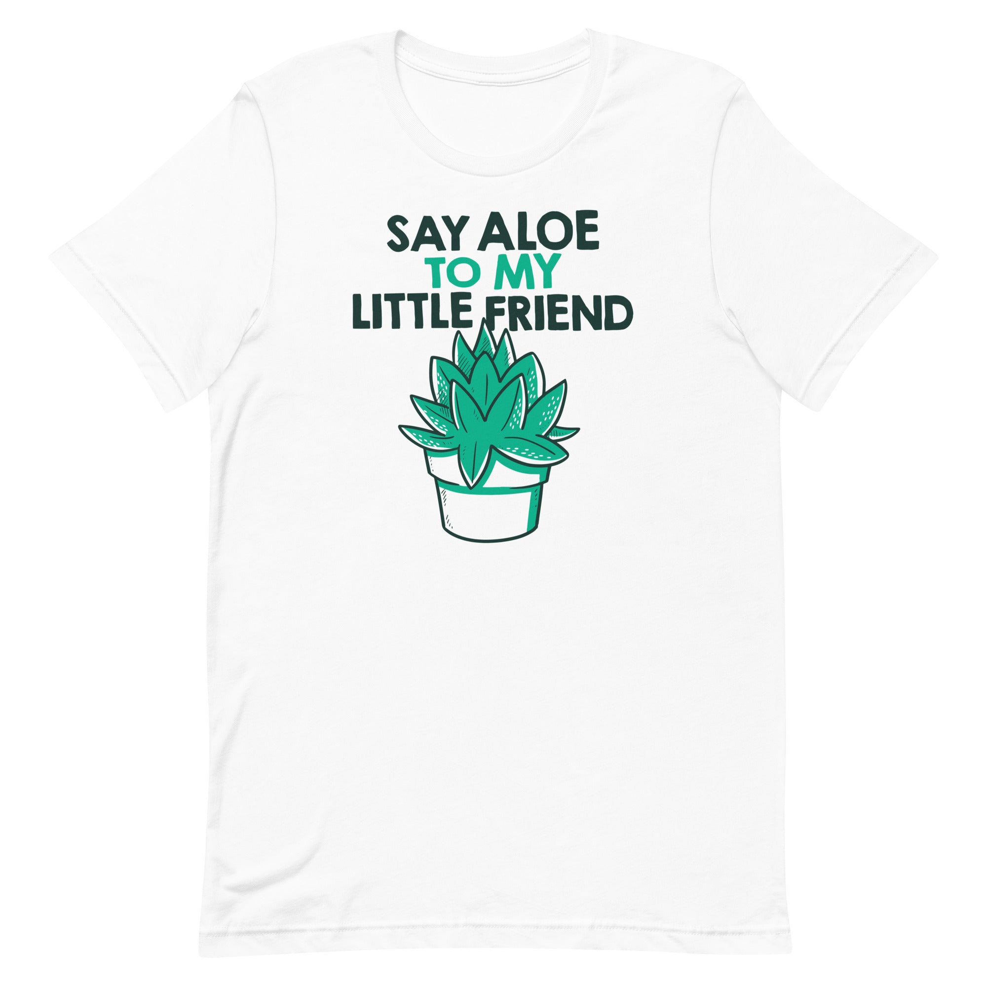 Say Aloe To My Little Friend Men's Signature Tee Hoodie, Sweatshirt | PureTeeCo.com (Image 4)