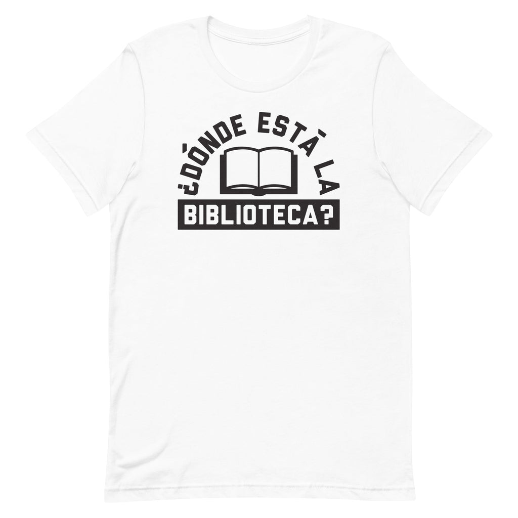 Donde Esta La Biblioteca? Men's Signature Tee Hoodie, Sweatshirt | PureTeeCo.com (Image 5)
