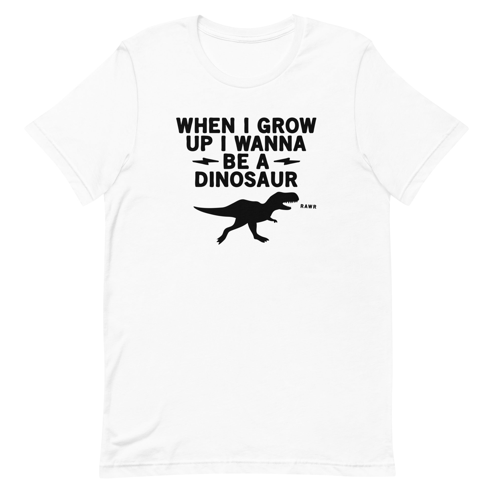 When I Grow Up I Wanna Be A Dinosaur Men's Signature Tee Hoodie, Sweatshirt | PureTeeCo.com (Image 5)
