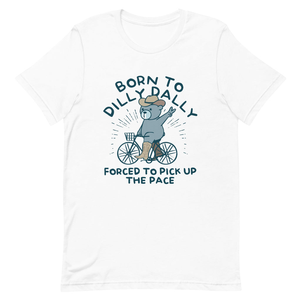 Born To Dilly Dally Forced To Pick Up The Pace Men's Signature Tee Hoodie, Sweatshirt | PureTeeCo.com (Image 5)