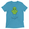 Hugz? Cactus Men's Tri-Blend Tee Hoodie, Sweatshirt | PureTeeCo.com (Image 1)