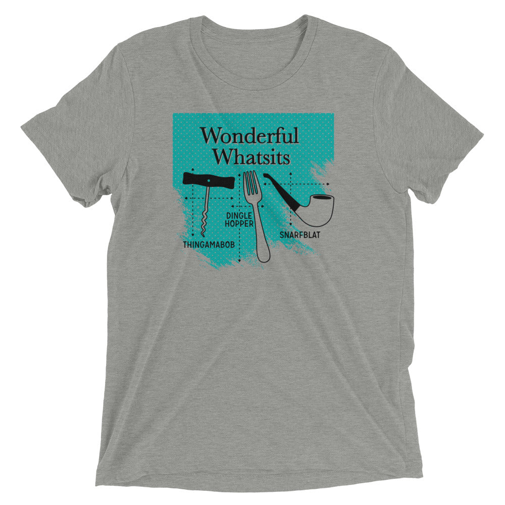 Wonderful Whatsits Men's Tri-Blend Tee Hoodie, Sweatshirt | PureTeeCo.com (Image 1)