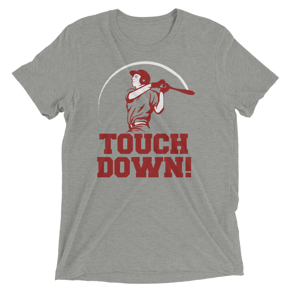 Touchdown! Men's Tri-Blend Tee Hoodie, Sweatshirt | PureTeeCo.com (Image 1)
