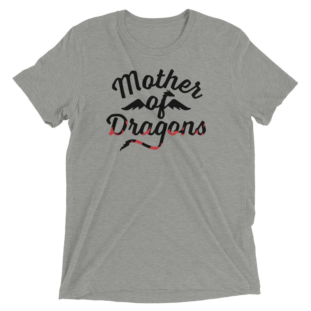 Mother Of Dragons Men's Tri-Blend Tee Hoodie, Sweatshirt | PureTeeCo.com (Image 1)