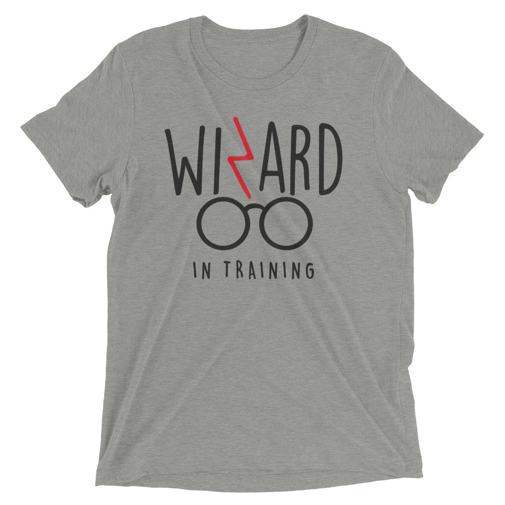Wizard In Training Men's Tri-Blend Tee Hoodie, Sweatshirt | PureTeeCo.com (Image 4)