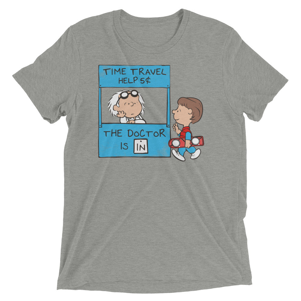 The Doctor Is In Men's Tri-Blend Tee Hoodie, Sweatshirt | PureTeeCo.com (Image 4)