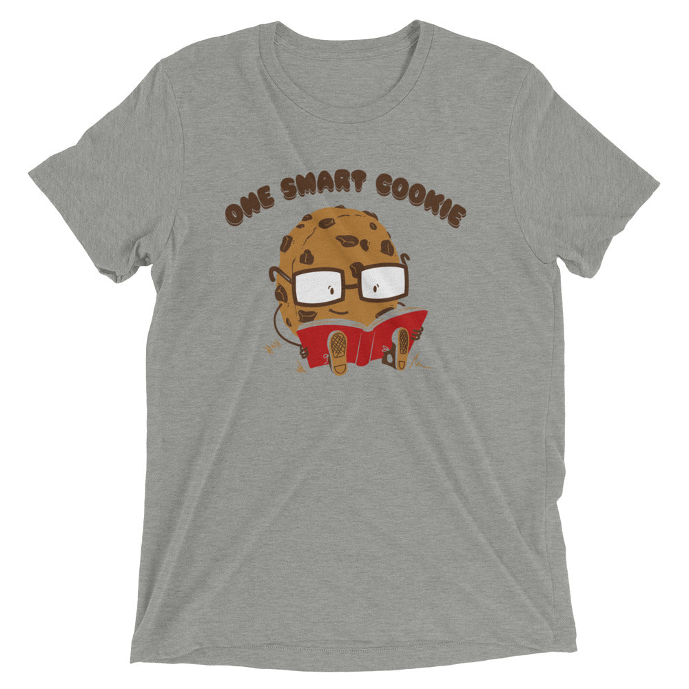 One Smart Cookie Men's Tri-Blend Tee Hoodie, Sweatshirt | PureTeeCo.com (Image 1)