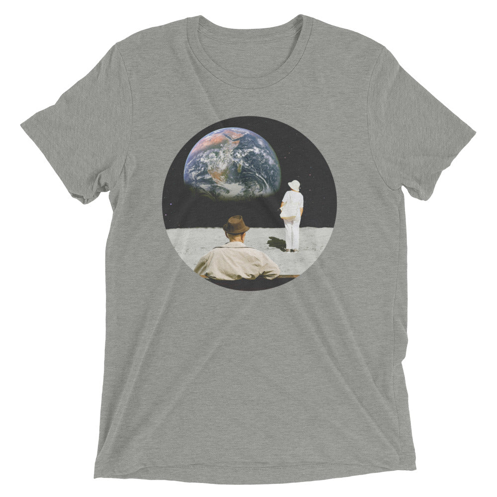 Tourist's View Men's Tri-Blend Tee Hoodie, Sweatshirt | PureTeeCo.com (Image 4)