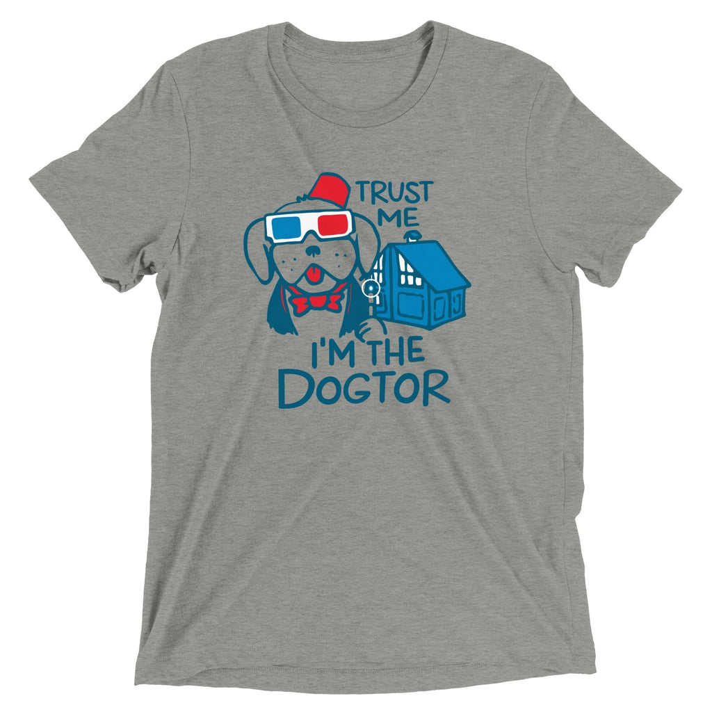 Trust Me, I'm The Dogtor Men's Tri-Blend Tee Hoodie, Sweatshirt | PureTeeCo.com (Image 1)