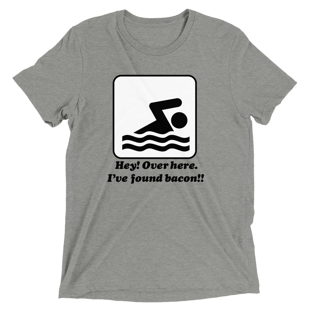 I've Found Bacon! Men's Tri-Blend Tee Hoodie, Sweatshirt | PureTeeCo.com (Image 1)