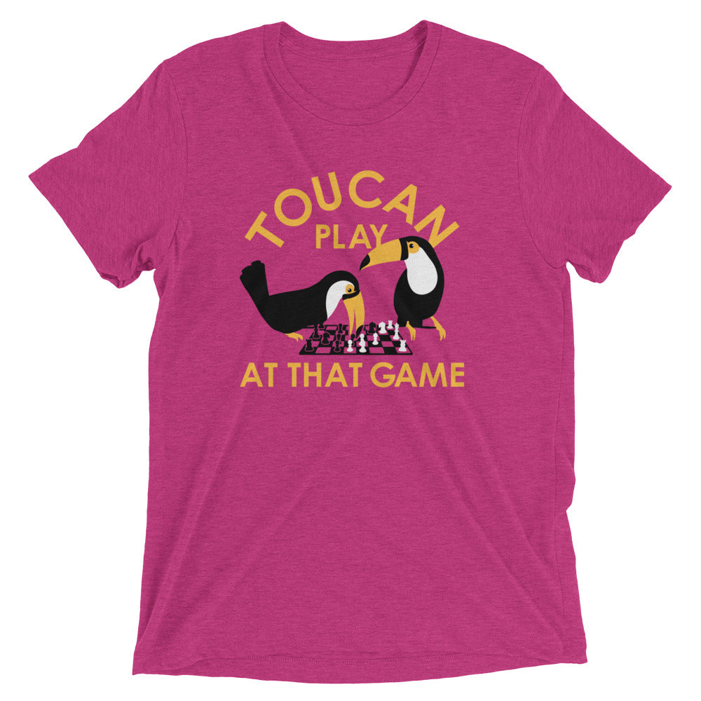 Toucan Play At That Game Men's Tri-Blend Tee Hoodie, Sweatshirt | PureTeeCo.com (Image 4)