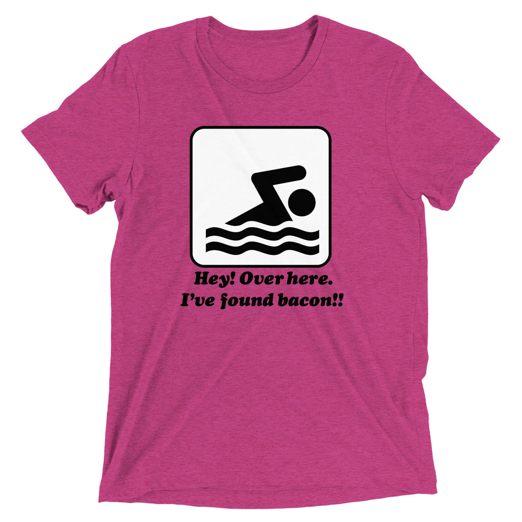 I've Found Bacon! Men's Tri-Blend Tee Hoodie, Sweatshirt | PureTeeCo.com (Image 3)