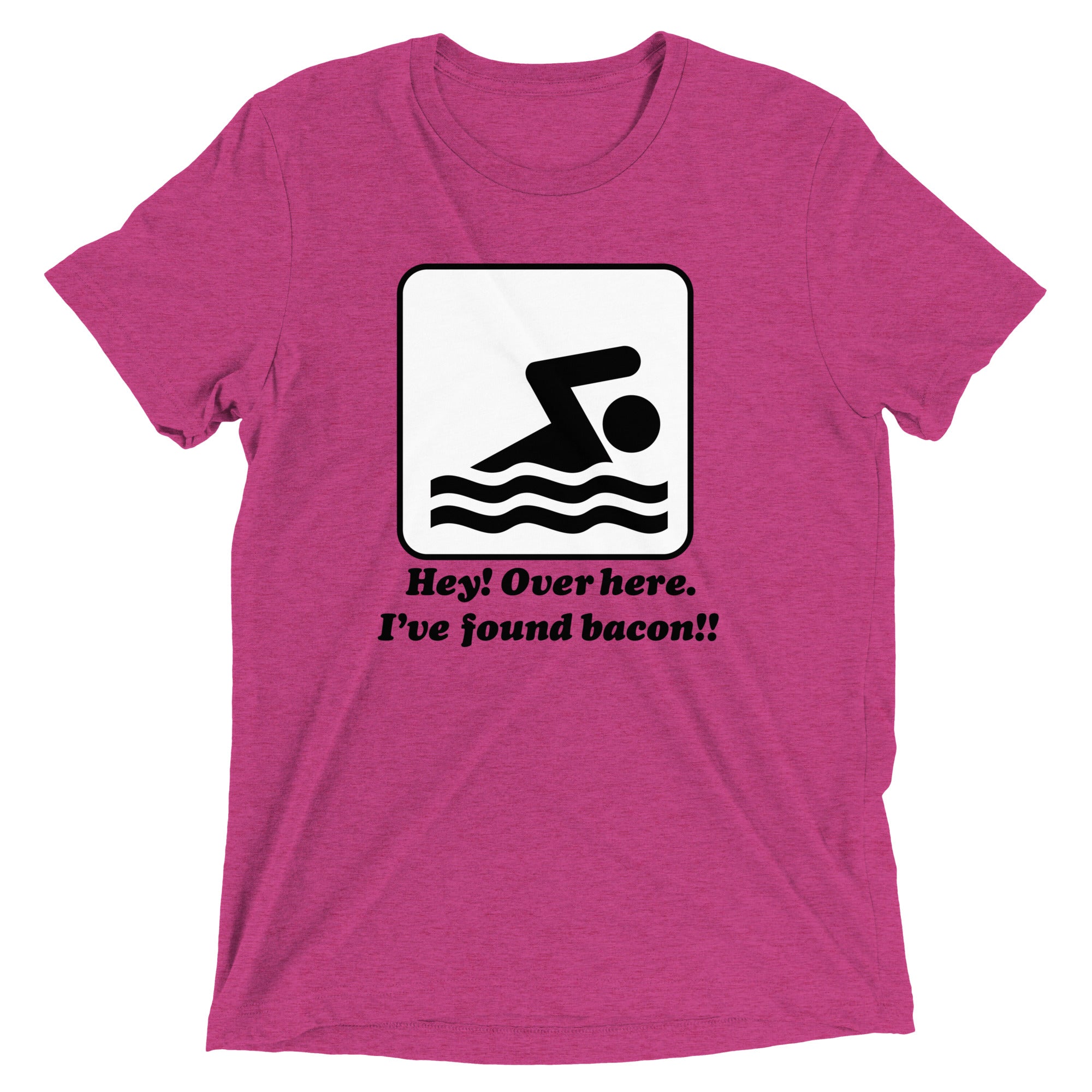 I've Found Bacon! Men's Tri-Blend Tee Hoodie, Sweatshirt | PureTeeCo.com (Image 3)