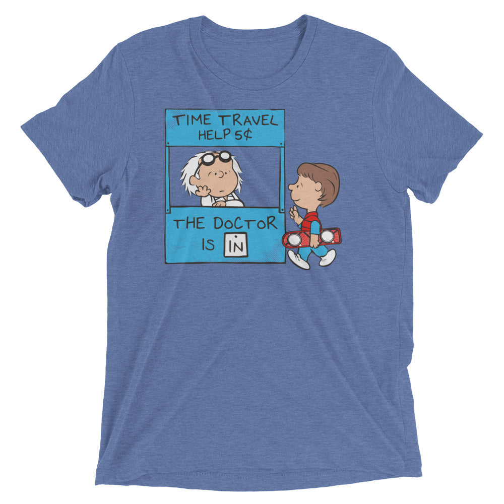 The Doctor Is In Men's Tri-Blend Tee Hoodie, Sweatshirt | PureTeeCo.com (Image 2)