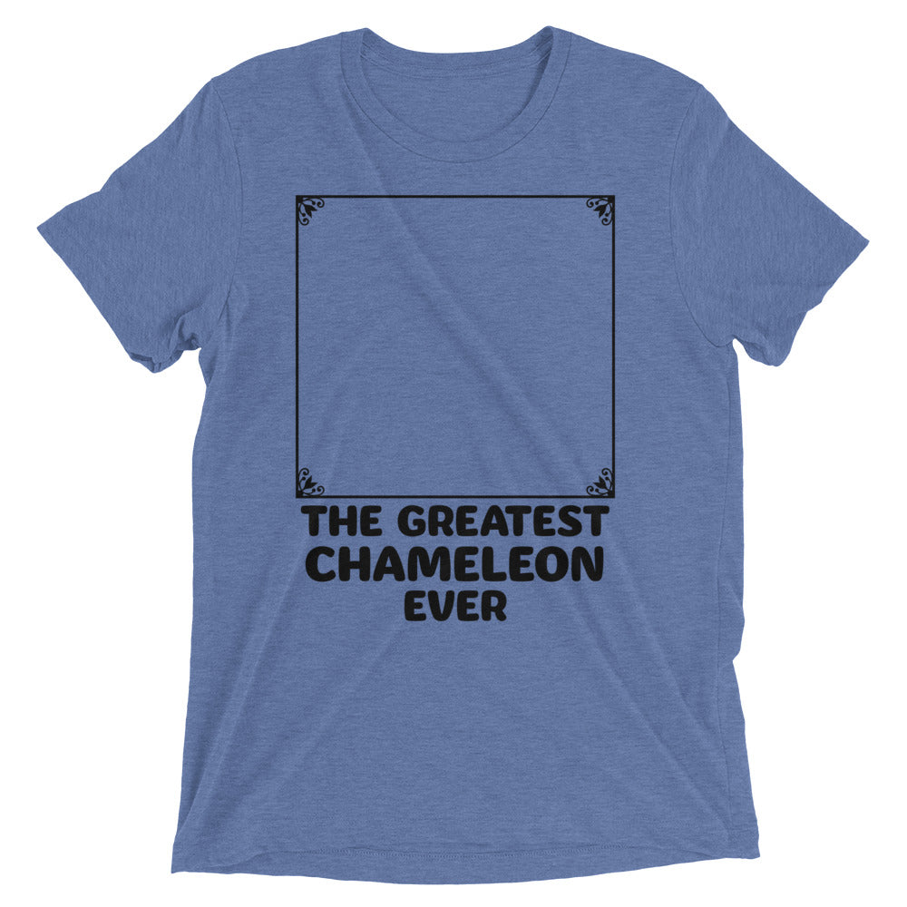 The Greatest Chameleon Ever Men's Tri-Blend Tee Hoodie, Sweatshirt | PureTeeCo.com (Image 2)