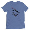 Sharks With Lasers Men's Tri-Blend Tee Hoodie, Sweatshirt | PureTeeCo.com (Image 1)