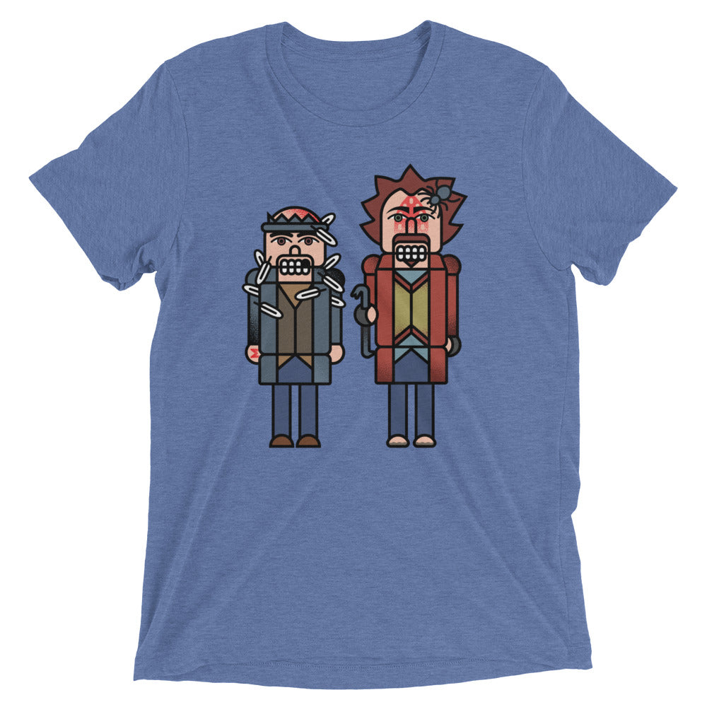 The Nutcrackers Men's Tri-Blend Tee Hoodie, Sweatshirt | PureTeeCo.com (Image 4)
