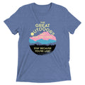 The Great Outdoors Men's Tri-Blend Tee Hoodie, Sweatshirt | PureTeeCo.com (Image 1)