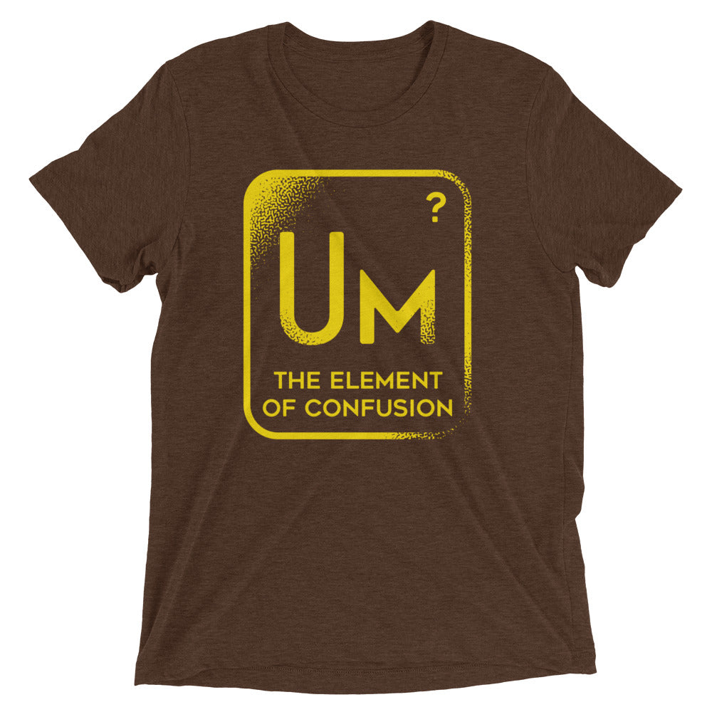 The Element Of Confusion Men's Tri-Blend Tee Hoodie, Sweatshirt | PureTeeCo.com (Image 4)