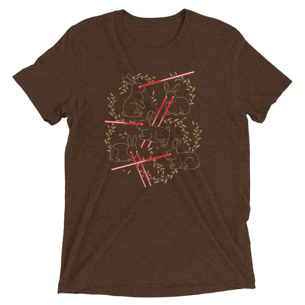Laser Buns Men's Tri-Blend Tee Hoodie, Sweatshirt | PureTeeCo.com (Image 4)