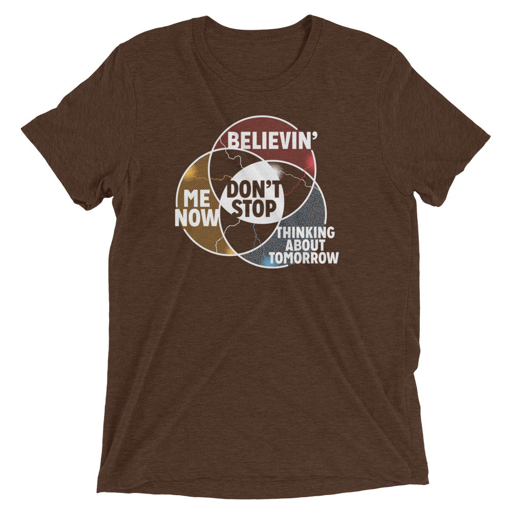 Don't Stop Venn Diagram Men's Tri-Blend Tee Hoodie, Sweatshirt | PureTeeCo.com (Image 4)