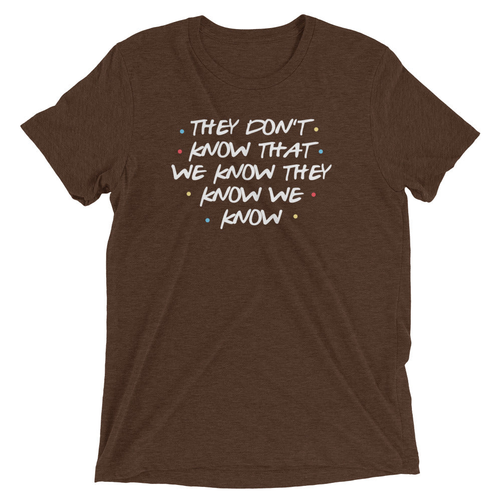 They Don't Know That We Know Men's Tri-Blend Tee Hoodie, Sweatshirt | PureTeeCo.com (Image 4)