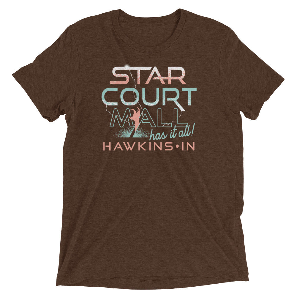 Starcourt Mall Men's Tri-Blend Tee Hoodie, Sweatshirt | PureTeeCo.com (Image 4)