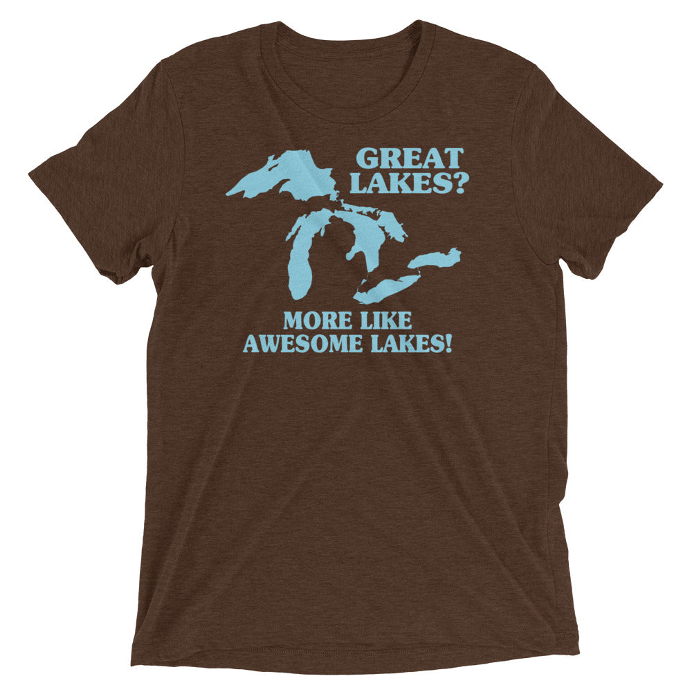 Great Lakes? Men's Tri-Blend Tee Hoodie, Sweatshirt | PureTeeCo.com (Image 3)