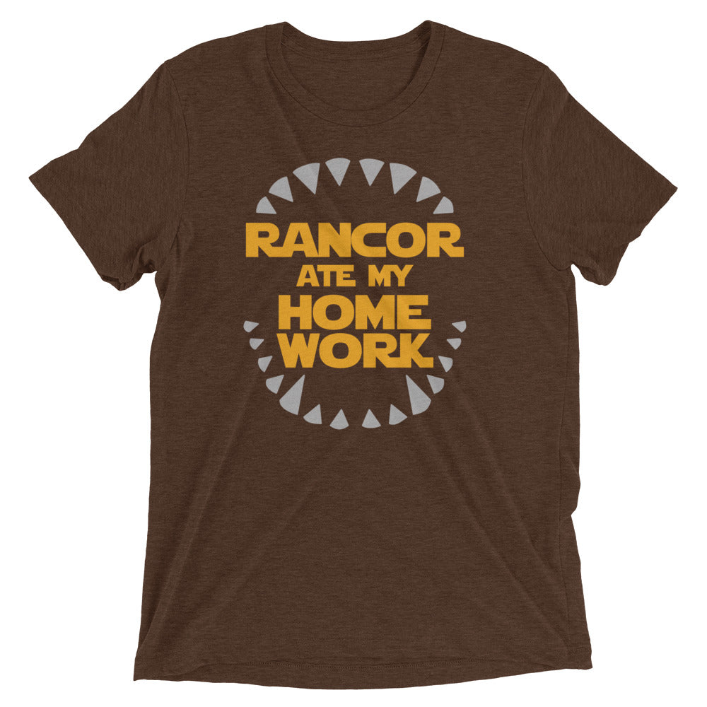 Rancor Ate My Homework Men's Tri-Blend Tee Hoodie, Sweatshirt | PureTeeCo.com (Image 1)