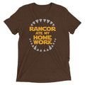 Rancor Ate My Homework Men's Tri-Blend Tee Hoodie, Sweatshirt | PureTeeCo.com (Image 1)