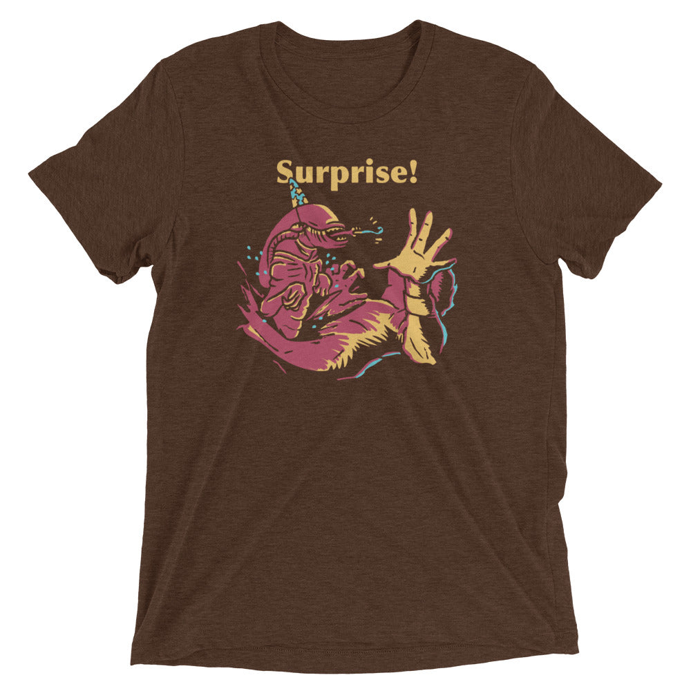 Surprise Party! Men's Tri-Blend Tee Hoodie, Sweatshirt | PureTeeCo.com (Image 3)