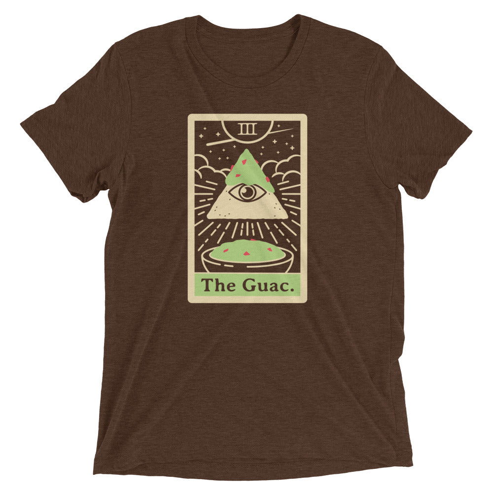 The Guac Tarot Men's Tri-Blend Tee Hoodie, Sweatshirt | PureTeeCo.com (Image 3)