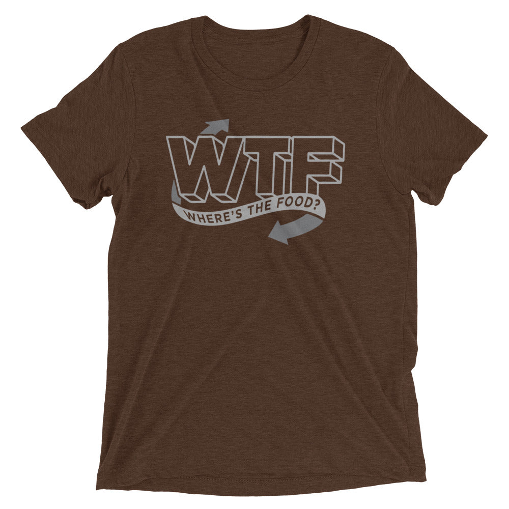 Where's The Food? Men's Tri-Blend Tee Hoodie, Sweatshirt | PureTeeCo.com (Image 3)