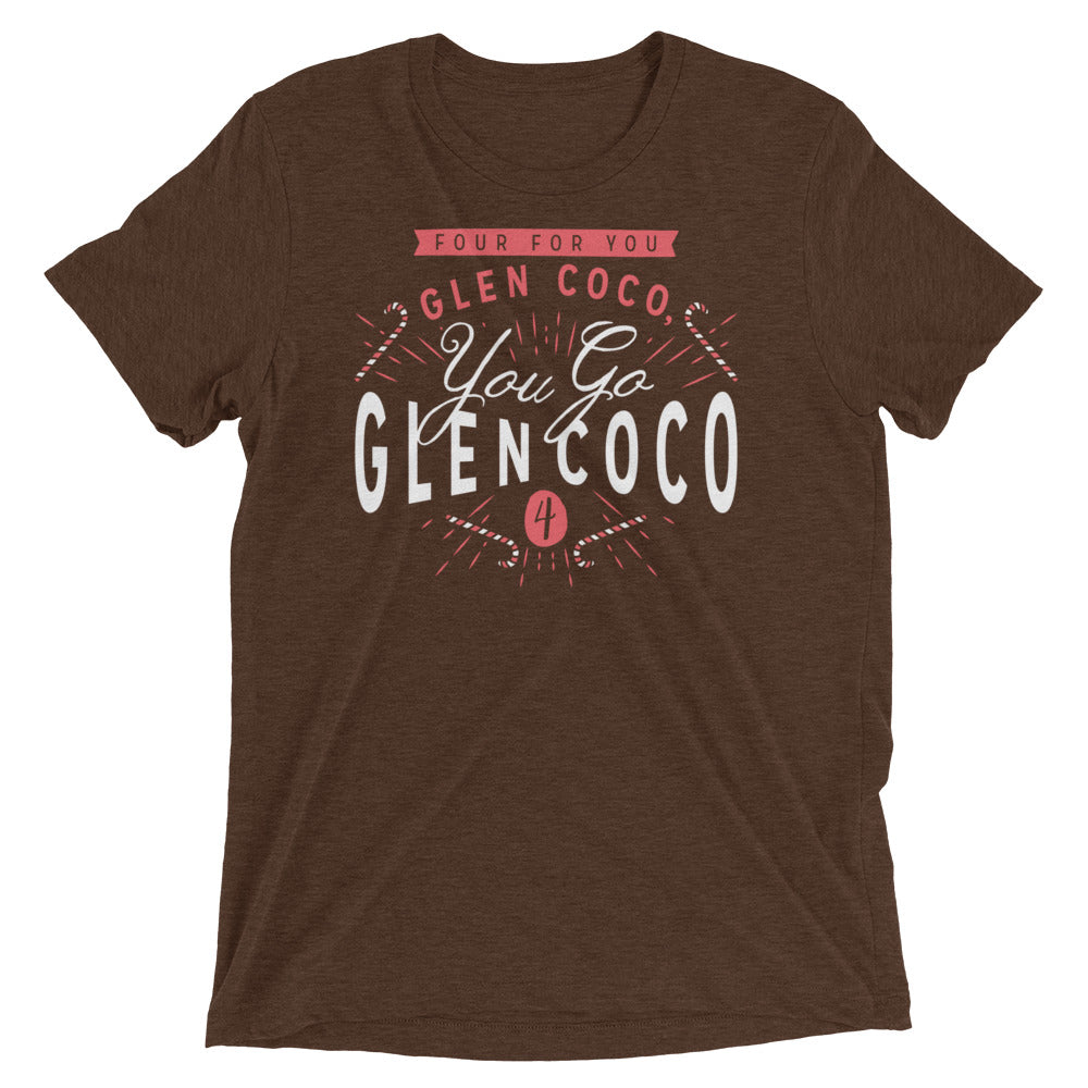 You Go Glen Coco Men's Tri-Blend Tee Hoodie, Sweatshirt | PureTeeCo.com (Image 4)