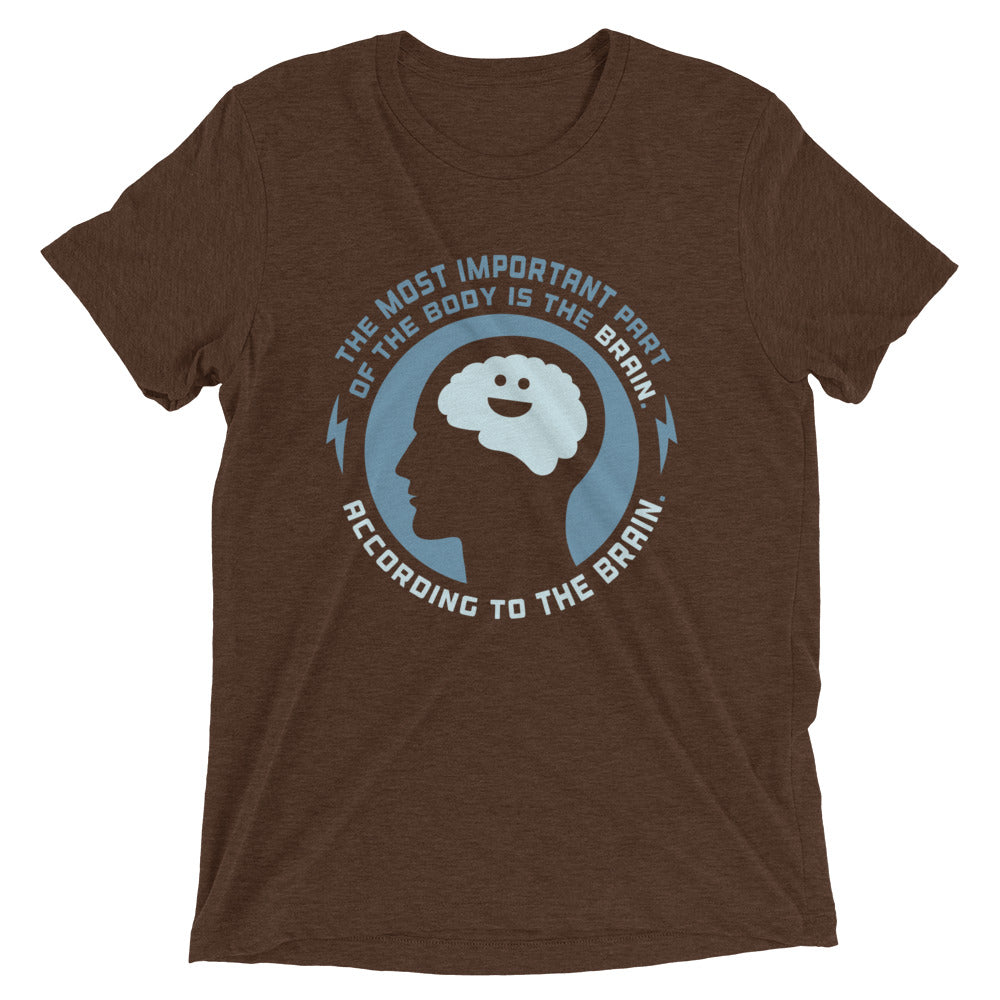 Most Important Part Of The Body Men's Tri-Blend Tee Hoodie, Sweatshirt | PureTeeCo.com (Image 3)
