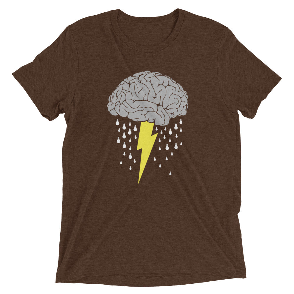 Brainstorm Men's Tri-Blend Tee Hoodie, Sweatshirt | PureTeeCo.com (Image 4)