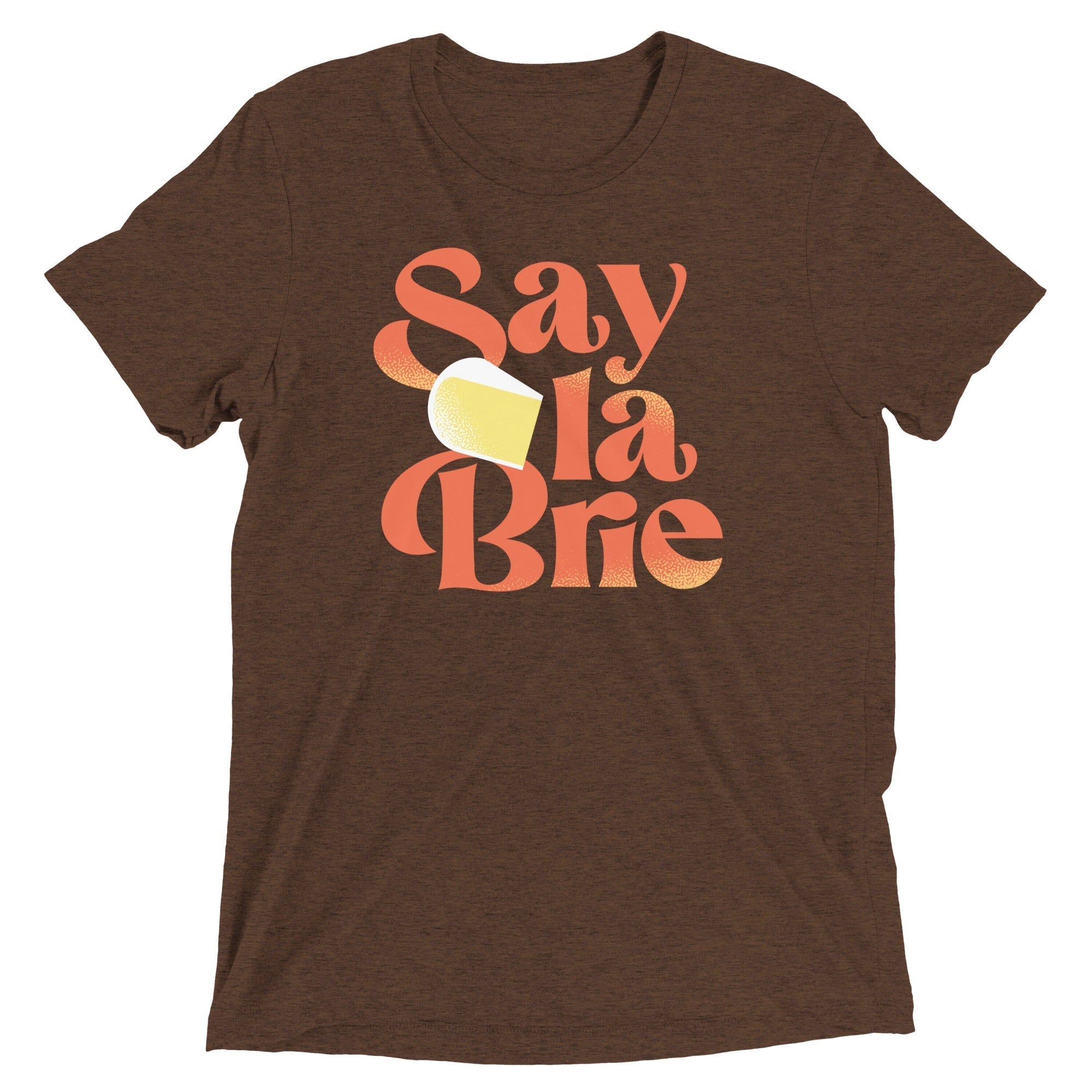 Say La Brie Men's Tri-Blend Tee Hoodie, Sweatshirt | PureTeeCo.com (Image 2)