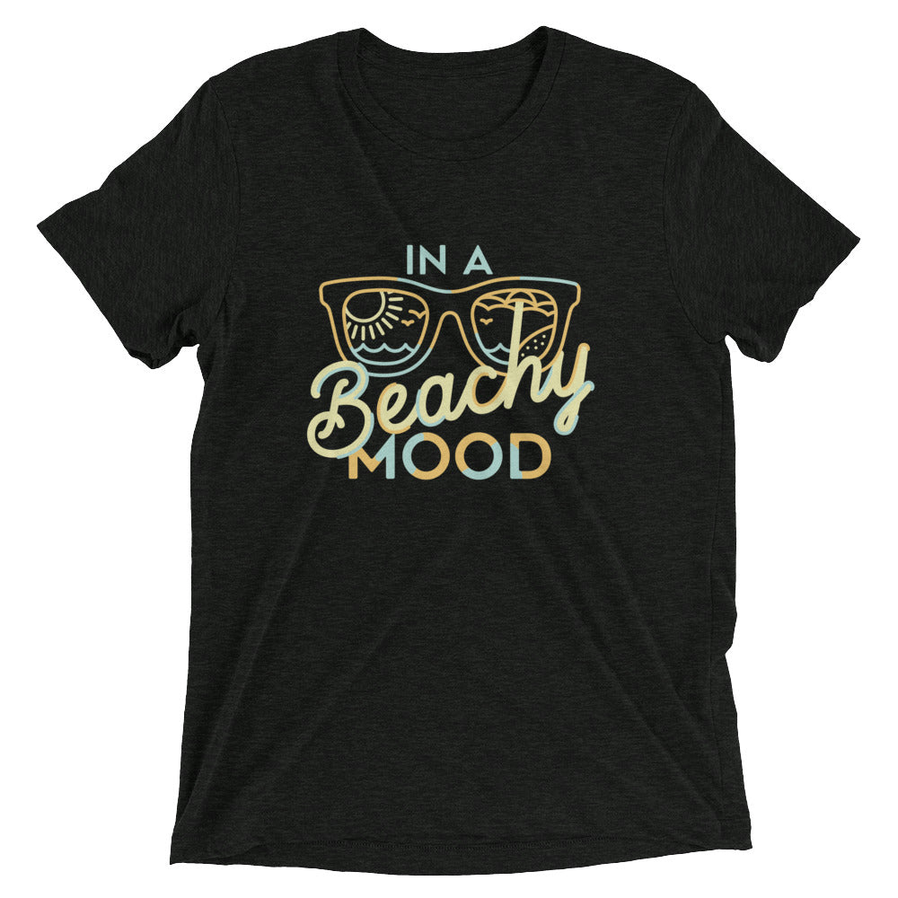 In A Beachy Mood Men's Tri-Blend Tee Hoodie, Sweatshirt | PureTeeCo.com (Image 2)